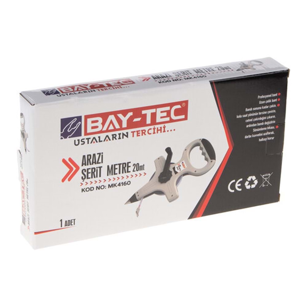 Baytec Arazi Şerit Metre 20X12.5mm MK4160