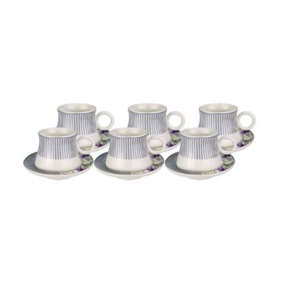 ÇİFTÇİLER ODR5094D-2 DESENLİ 6LI NESCAFE FİNCANI