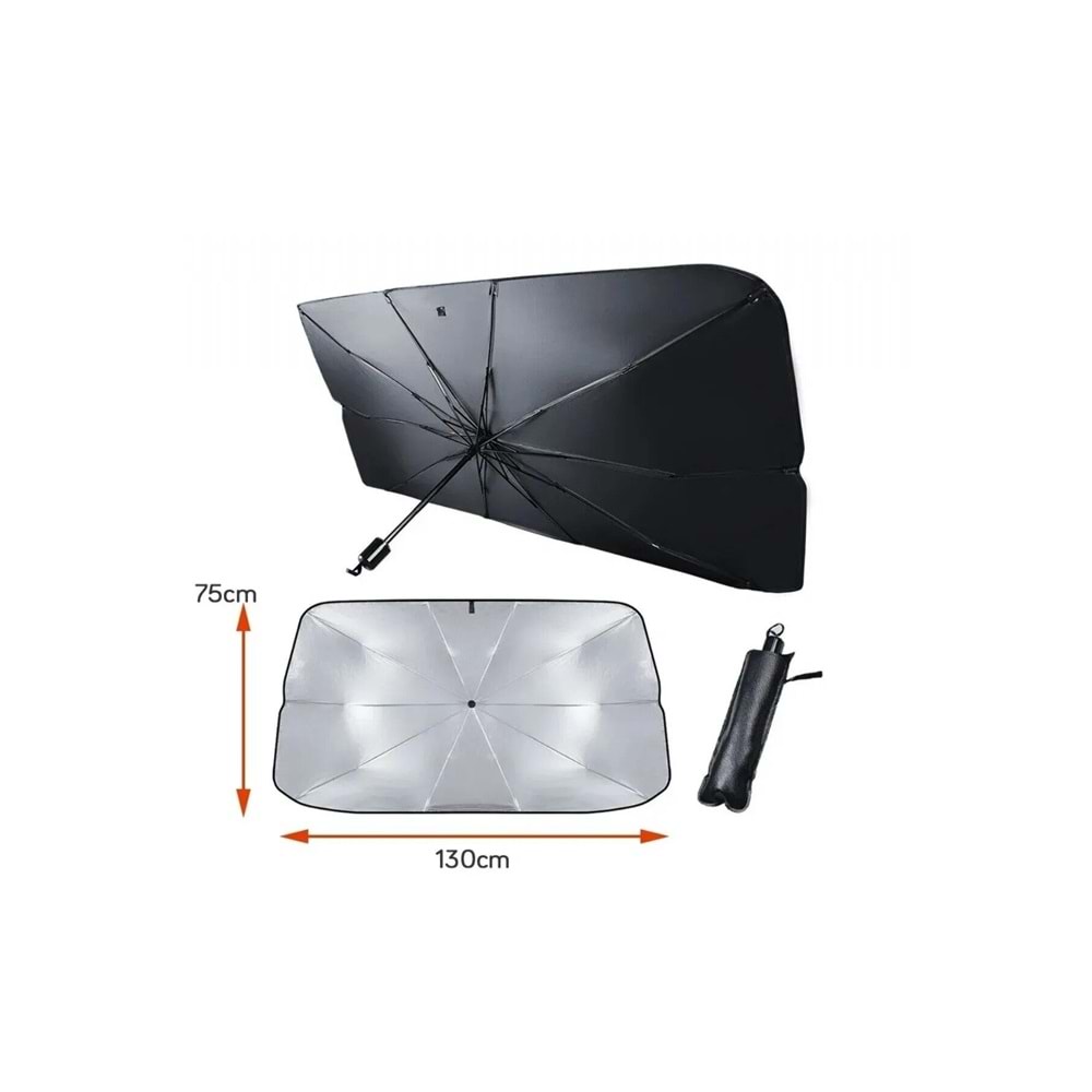 CARUB ŞEMSİYE OTO GÜNEŞLİK BÜYÜK 165X82