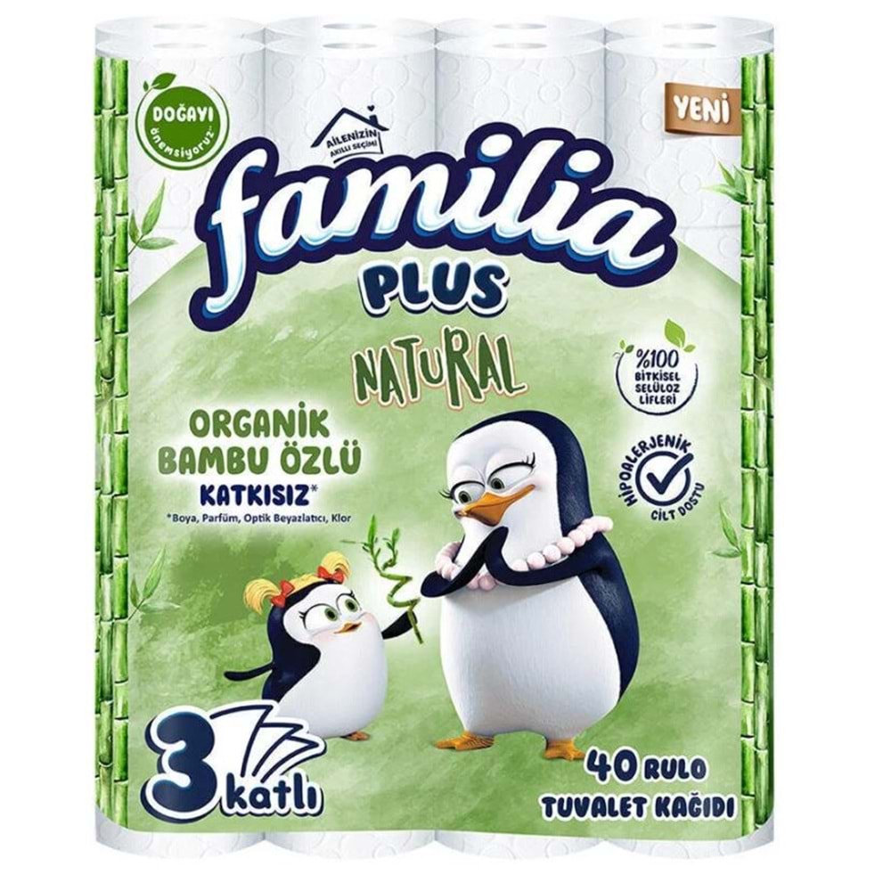 Familia Plus Natural Bambu Tuvalet Kağıdı 40'lı