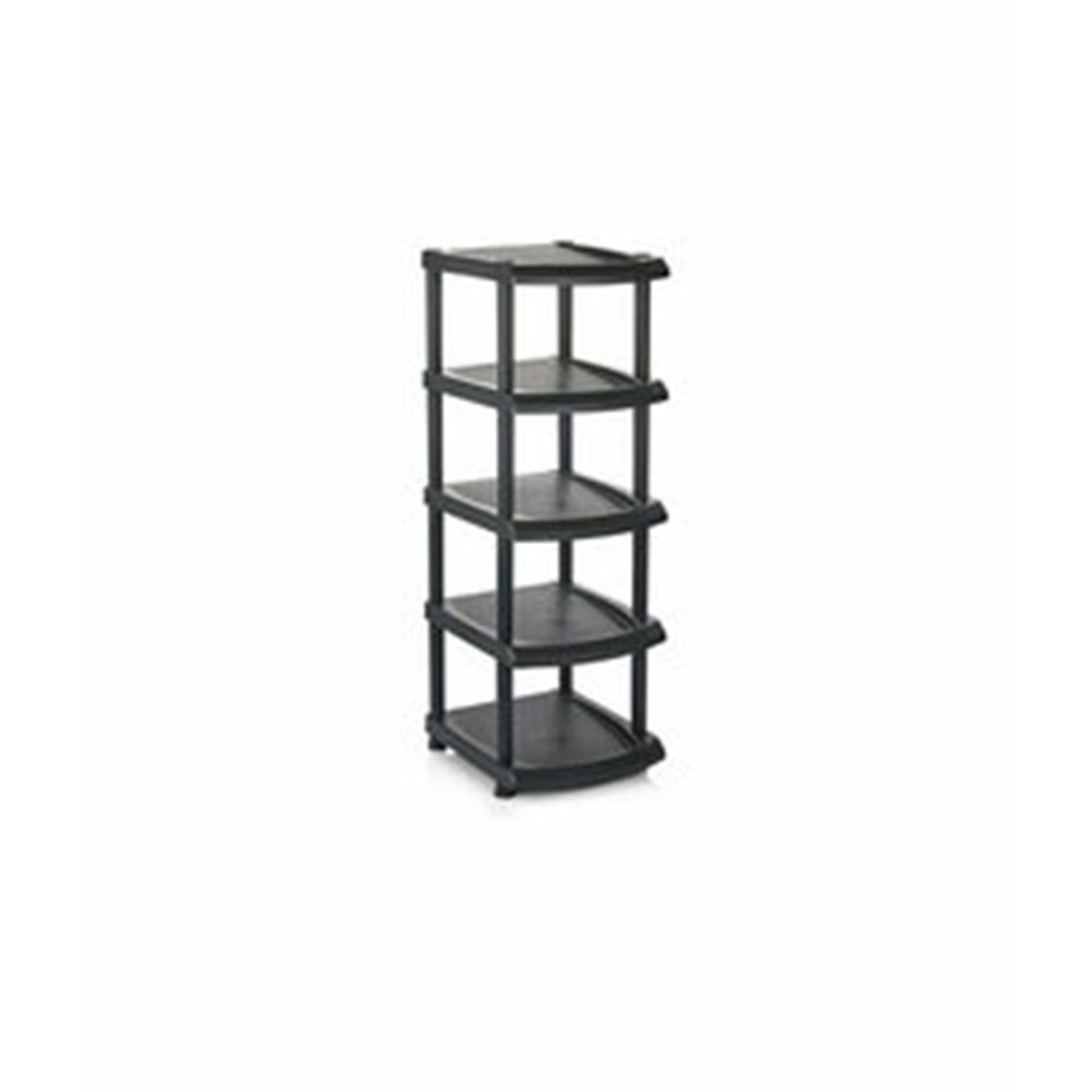 Özgen Ayakkabılık Siyah Tekli 5 Katlı K.005 5055