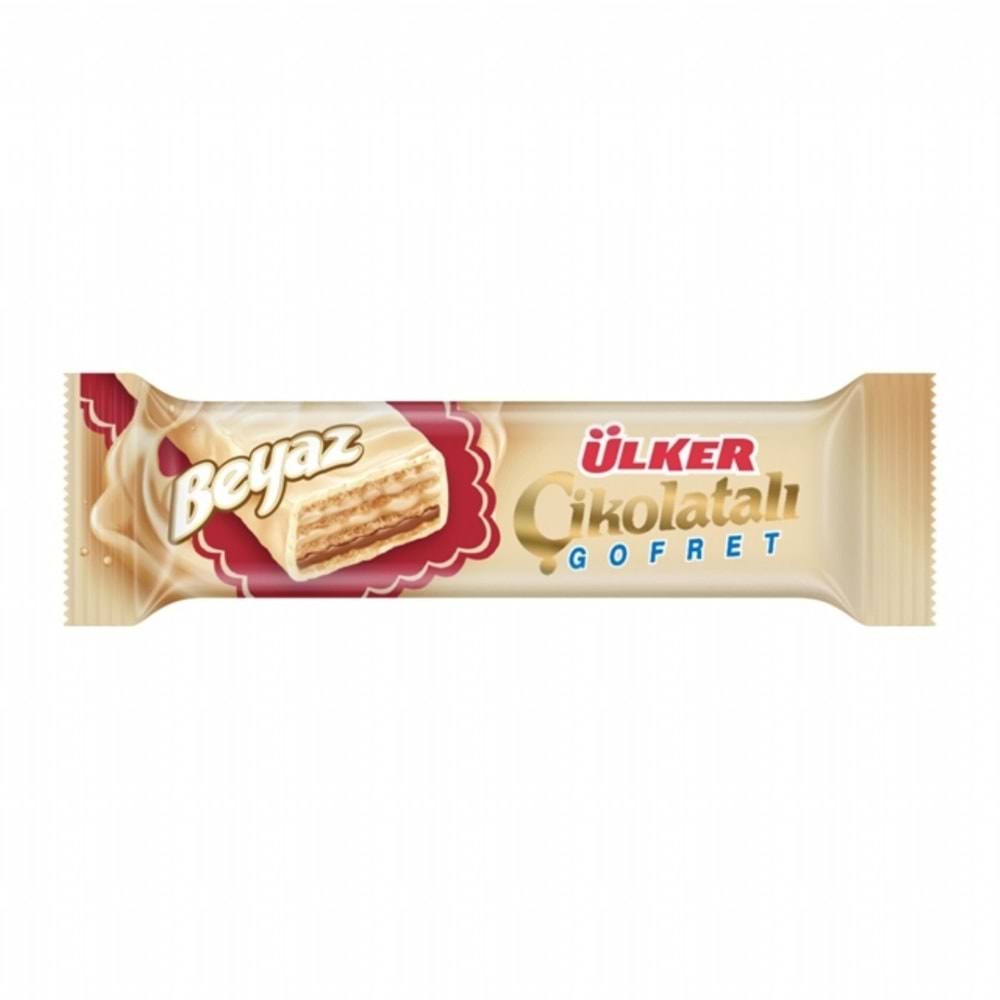Ülker Beyaz Çikolatalı Gofret 35 Gr