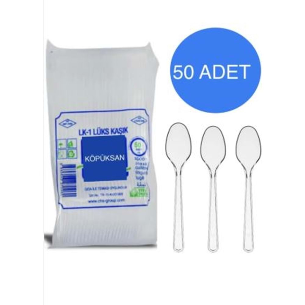 KÖPÜKSAN LÜKS KAŞIK 50 ADET