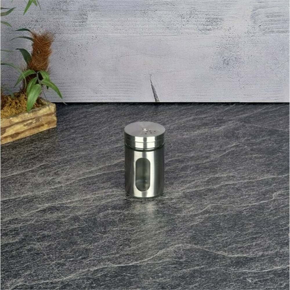TOHANA 86393 METAL KAPLI CAM BAHARATLIK 8 CM INOX