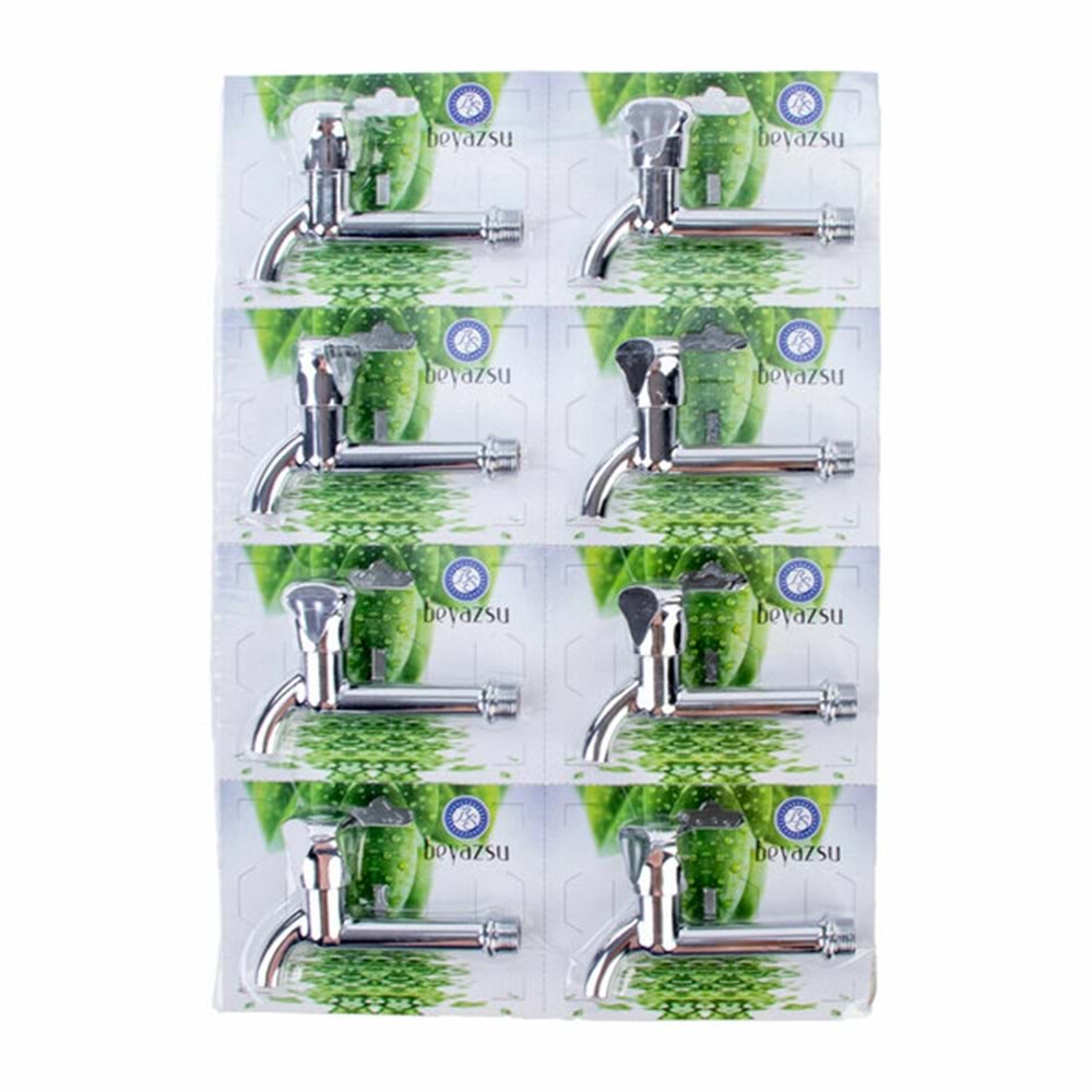 Karamsu Beyazsu Musluk Uzun Aç-kapa İnox Büyük Gövde 8530