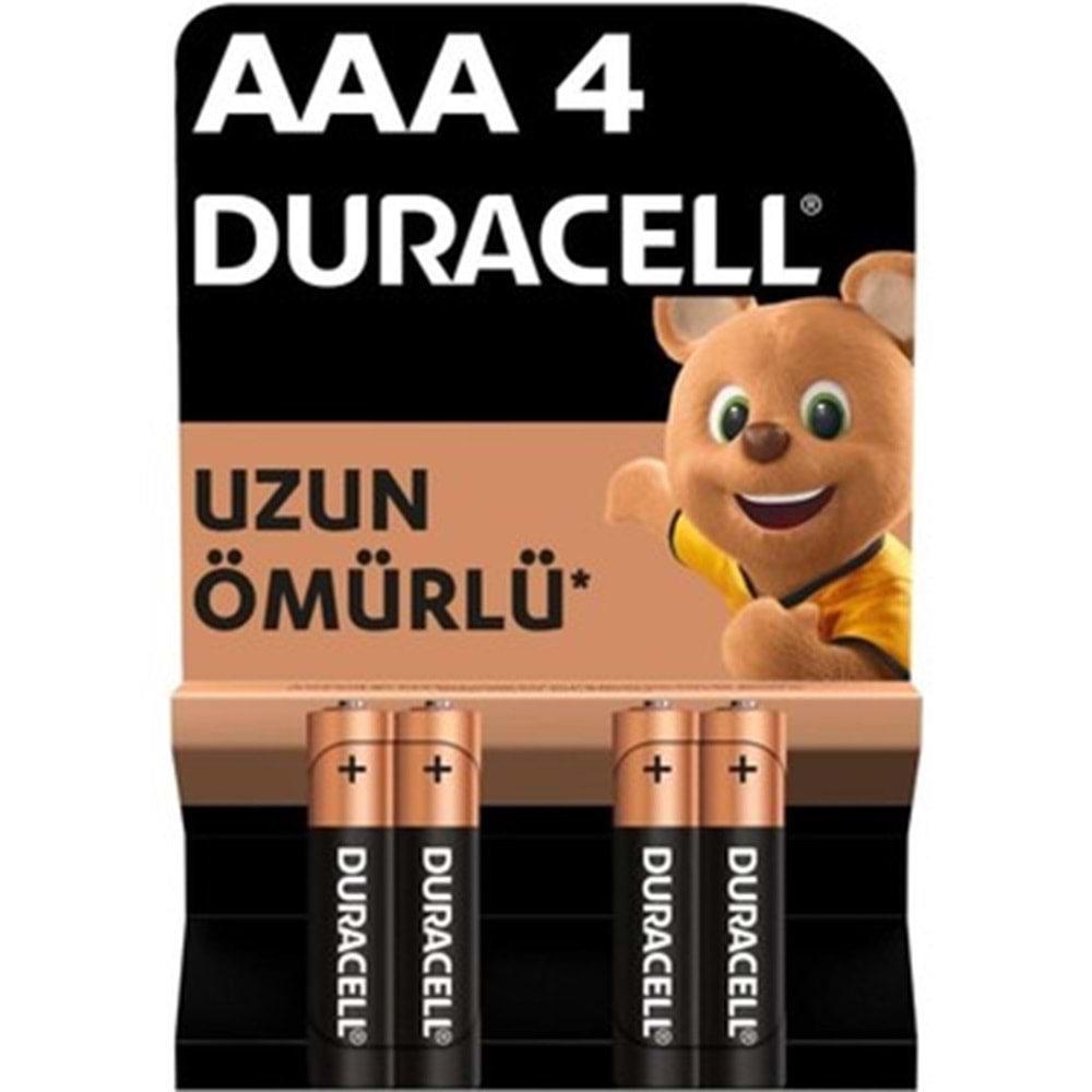 Duracell Pil Kumanda 4 Lü Kartela AAA