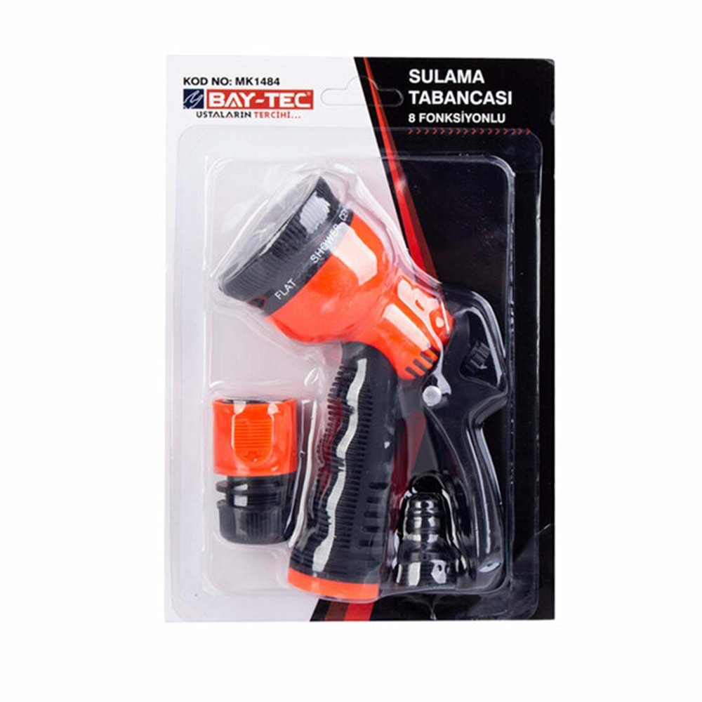 Baytec Sulama Tabancası 8 Fonksiyonlu 3 Parça MK1484 7177