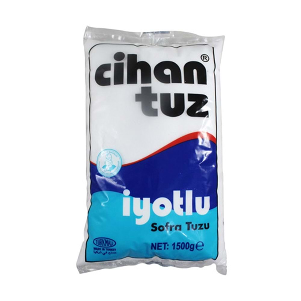 CİHAN İYOTLU SOFRA TUZU 1,5 KG