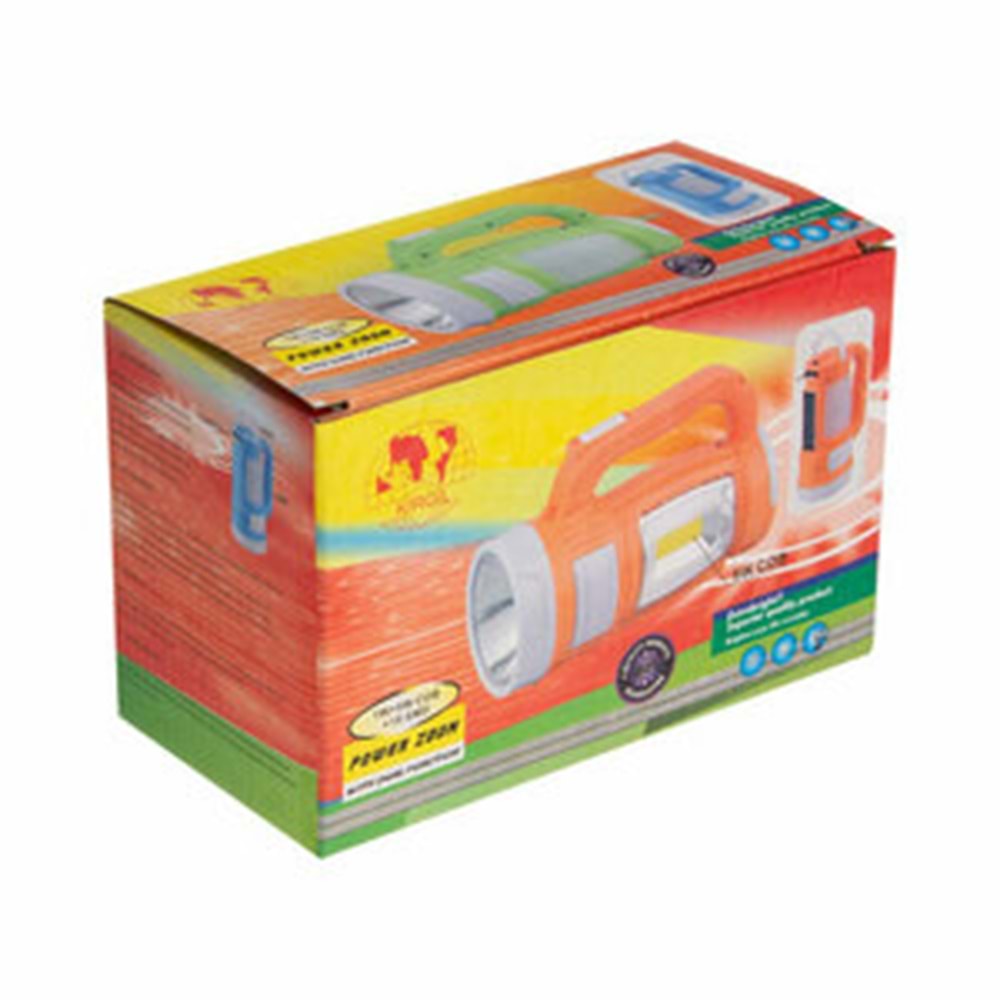 Kırgıl El Feneri Şarjlı Solarlı 1W+5W+18Smd Led