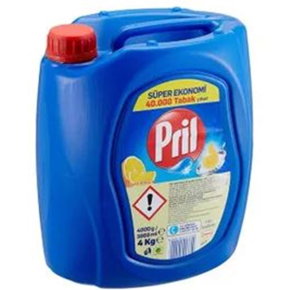 PRİL SIVI BULAŞIK DETERJANI LİMONLU 4 KG