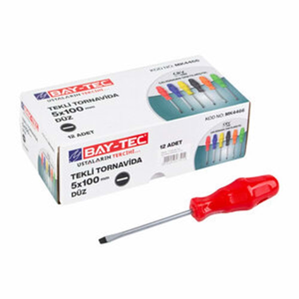 Baytec Tornavida Düz 5X100mm MK4466 7733