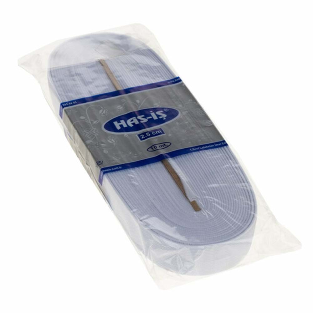 Has-İş Lastik Paça 2.5cm Beyaz 7327 0115