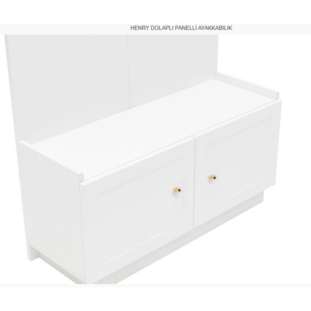 HENRY DOLAPLI PANELLİ AYAKKABILIK BEYAZ RENK