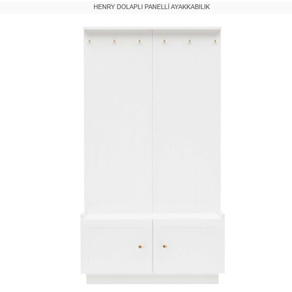 HENRY DOLAPLI PANELLİ AYAKKABILIK BEYAZ RENK