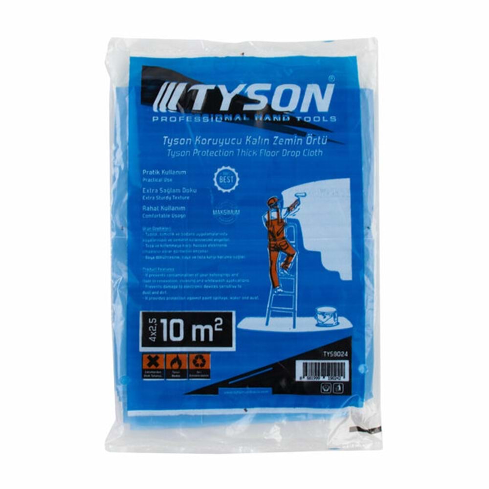 Tyson HIŞIR ÖRTÜ Zemin Örtüsü Kalın Koruyucu 4X2,5 10M2 TYS9024 0242