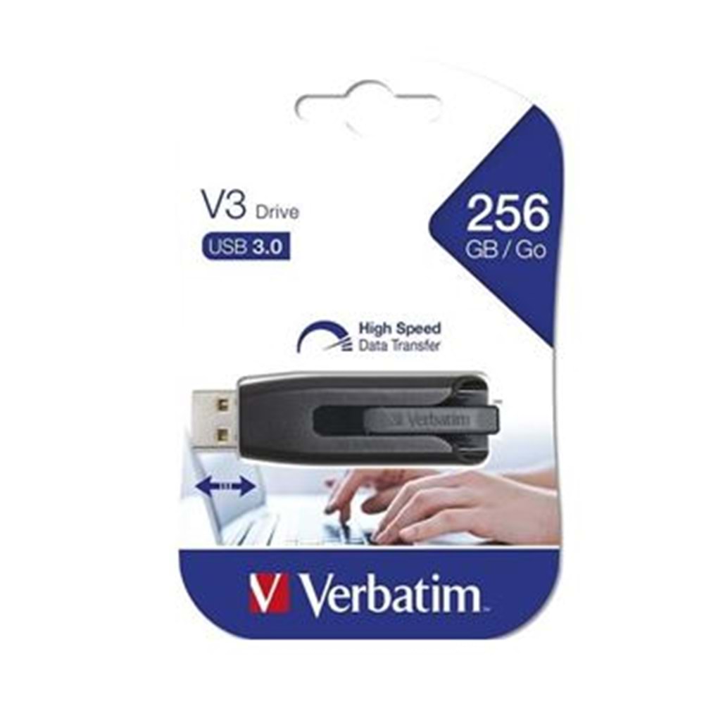 Verbatim Pws-114 256 Gb Usb 3.2 V3 Flash Bellek Siyah