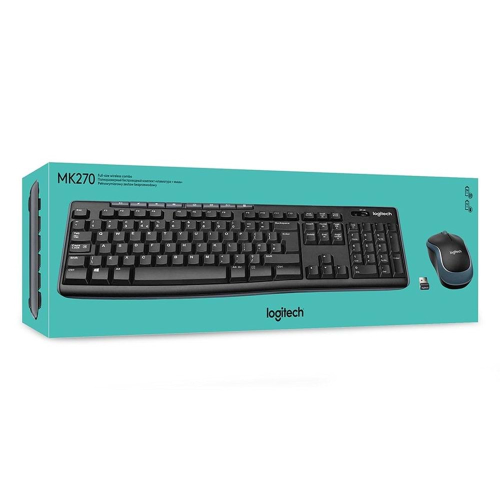 LOGİTECH MK270 KABLOSUZ KLAVYE MOUSE SET