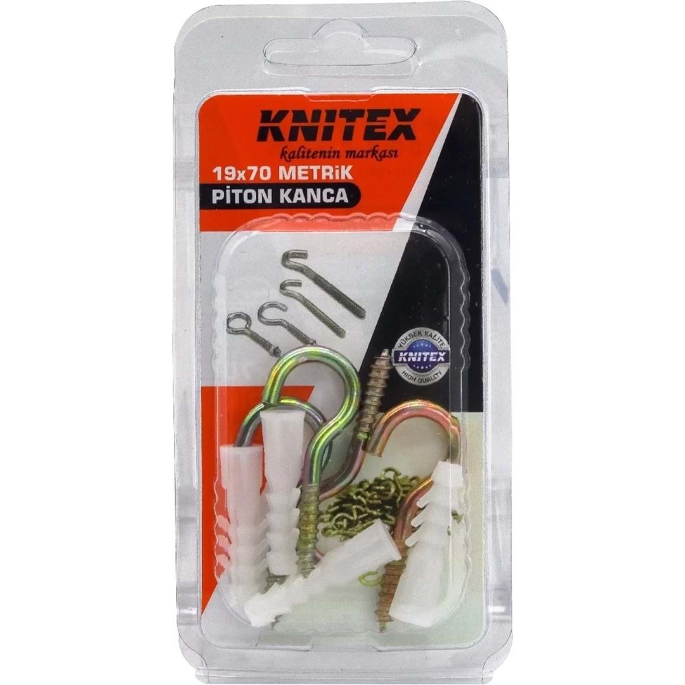 Knitex Hırdavat Seti Metrik Piton Kanca 19X70 KTX-2631