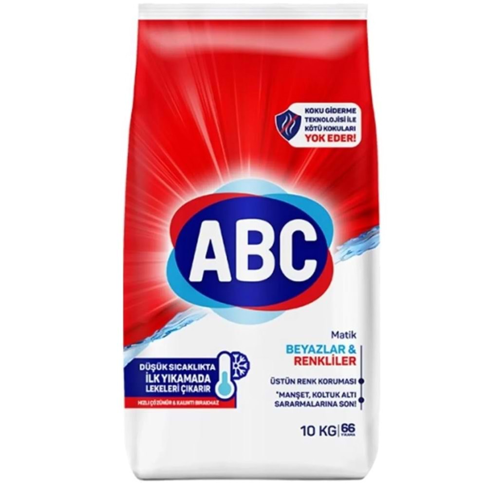 ABC MATİK TURSİL RENKLİLER BEYAZLAR GÜL TUTKUSU 10 KG