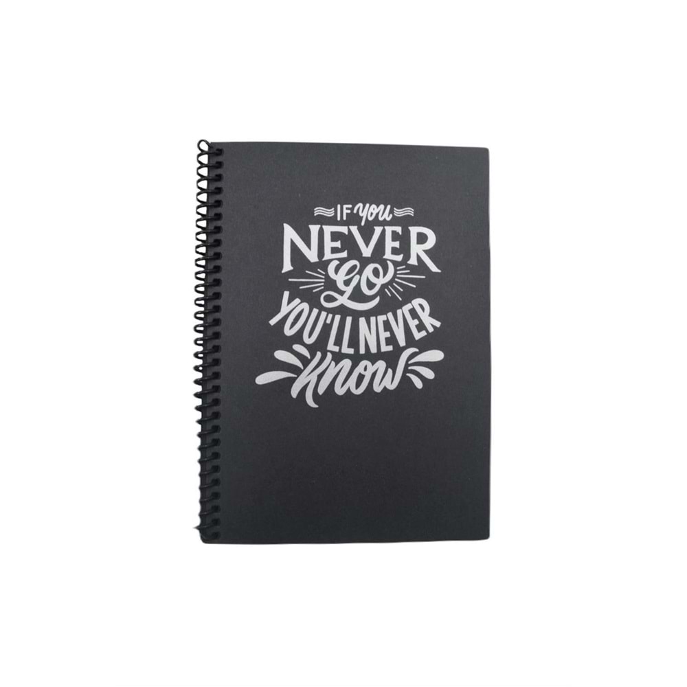 DOĞUŞ 14X20 40 YAPRAK SİYAH DEFTER