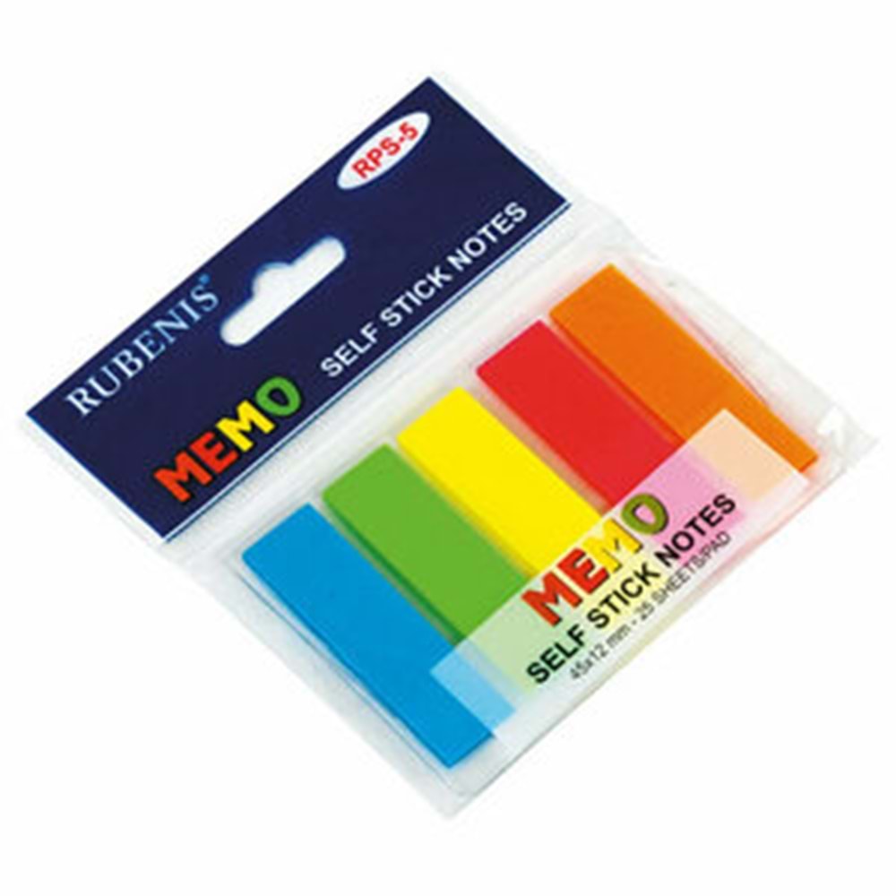 Rubenis Postit Yapışkanlı 5 Li Ayraç RPS-5 5043 5395