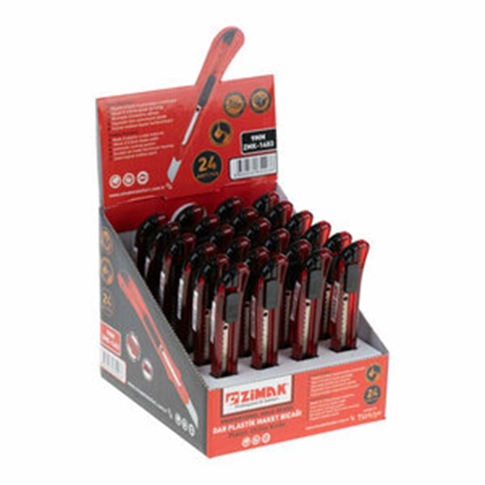 Zimak Maket Bıçağı Plastik 9mm Zmk-1403