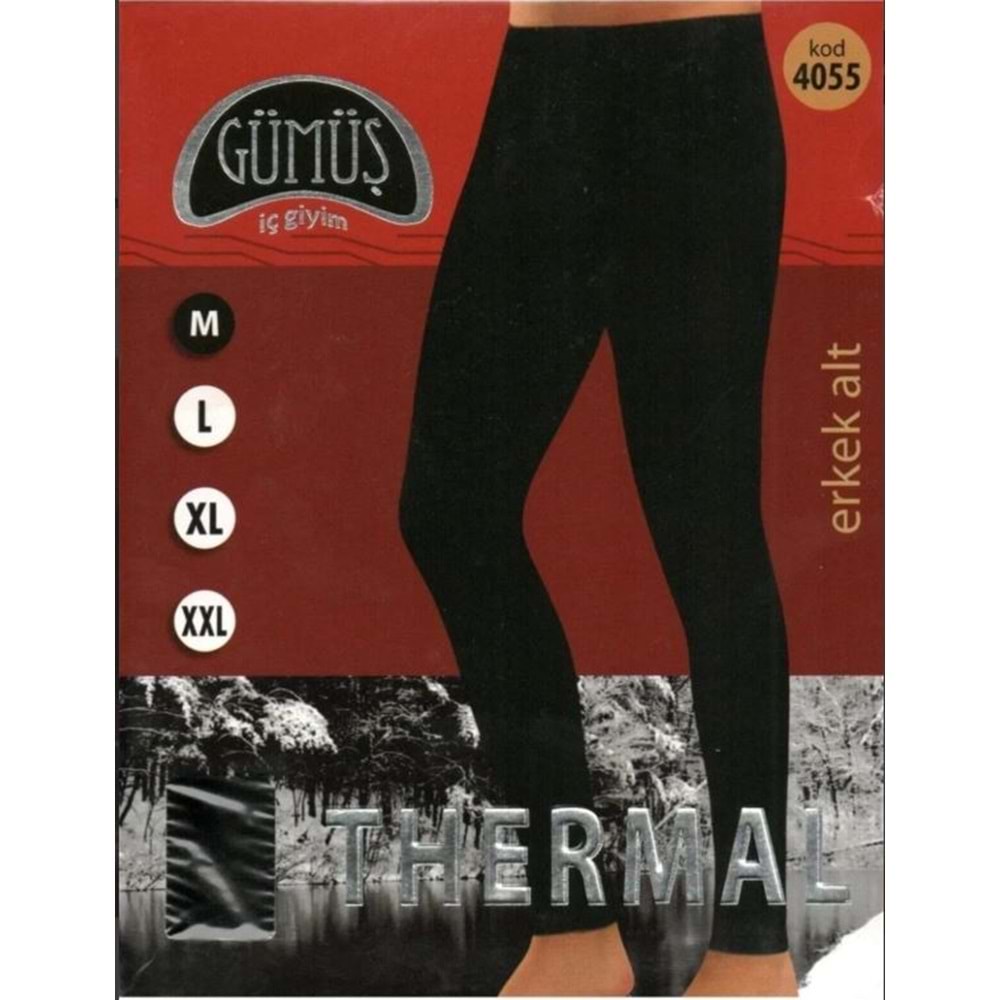 GÜMÜŞ ERKEK TERMAL TAYT ALT İÇLİK XL BEDEN