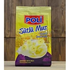 POLİ SÜTLÜ MUZ AROMALI İÇECEK TOZU 250 GR