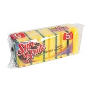 Sunbrite Bulaşık Süngeri Oluklu 5 Li Kod004 0042