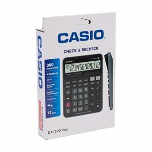 Casio Hesap Makinesi 12 Tuş DJ-120D Plus 0494 2809