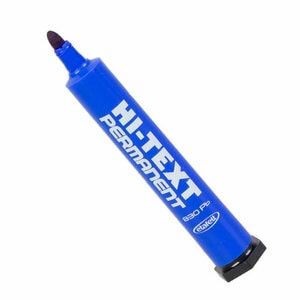 Hi-Text Permanent Marker Kalem Yuvarlak Uç Mavi