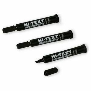 Hi-Text Permanent Marker Kalem Kesik Uç Siyah