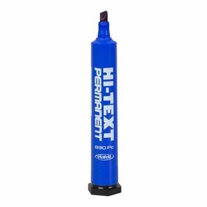 Hi-Text Permanent Marker Kalem Kesik Uç Mavi