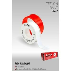 Sara Teflon Bant 12mmX8mt S537 1395