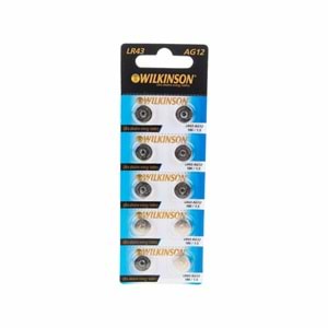 Wilkinson Saat Pili AG12 Alkaline LR43 1 ADET