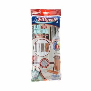 Sillgech Flat Mop Yedek Takımı Sap Set Standart 3 Lü EH-261 0211