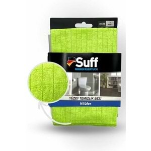 Suff Yüzey Temzilik Bezi Mikrofiber Nilüfer Damalı 40x40 420Gr A04-4040-420D 0212