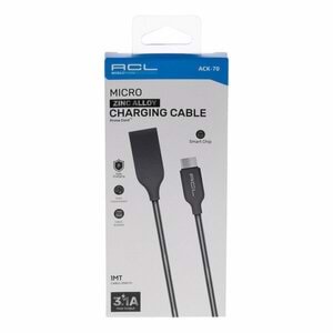 Acl Kablo Metal USB Şarj-Veri Mikro 2.1A 1mt ACK-70 2126 0289