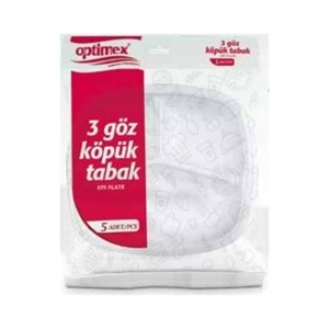 Optimex Köpük Tabak 5 Li 3 Gözlü 0376
