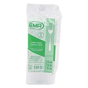 EMA PLAST PLASTİK LÜKS ÇATAL 50 li