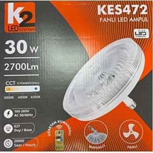 K2 KES472 FANLI LED AMPÜL VANTİLATÖR