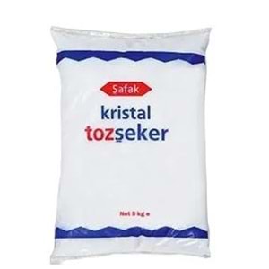 ŞAFAK KRİSTAL TOZ ŞEKER 5 KG