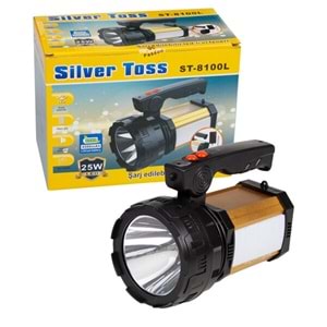 Silver Toss El Feneri Şarjlı Led Projektör Tipi 26W+1Led St-8100L 1005