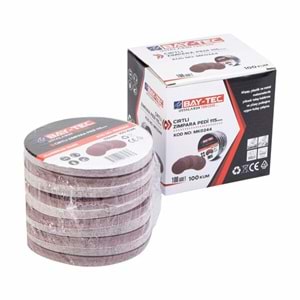 Baytec Zımpara Pedi Cırtlı 115mm 100 Kum Mk0244
