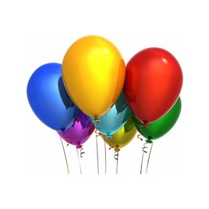 BALONEVİ BASKISIZ METALİK KARIŞIK BALON 100LÜ