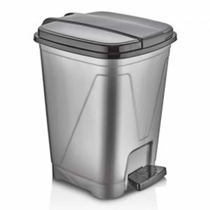 Merdem Çöp Kovası Pedallı Kare 50Lt No.5 MRD125 1256