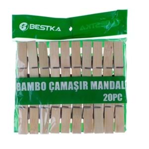 Bestka Mandal Ahşap Ağaç Bambu 20 Li Bsk401