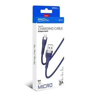 Acl Blic Usb Şarj-Veri Kablosu Type-C 3A 1mt BC3 3099