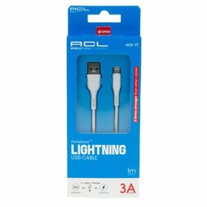 Acl Kablo USB Şarj-Veri Lightning 3A 1mt ACK-77 4836