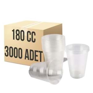 PLASTİK PET BARDAK 1 KOLİ 3000 ADET